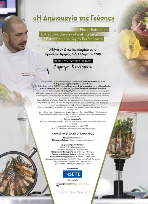 Η Δημιουργία της Γεύσης. Flavor Extraction.