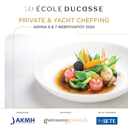 Private & Yacht Cheffing. Ecole Ducasse.